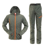 Mens Quick Dry Jacket Pants Male