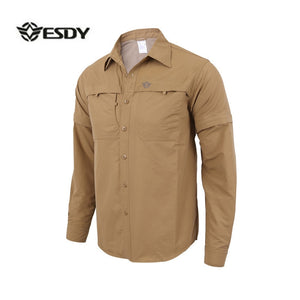 Male Military Hiking Breathable Shirt