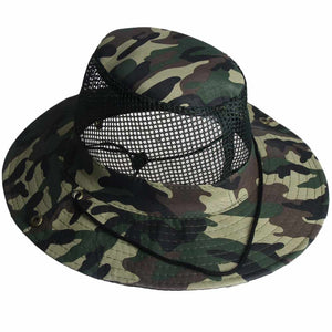 Camouflage Mesh Sunshade Hat