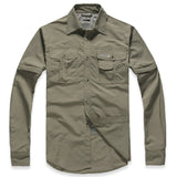 Quick-dry shirt&pants suit male