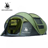 Large throw tent outdoor 3-4 persons automatic opening
