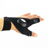 Fingerless Glove LED Flashlight Tool