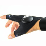 Fingerless Glove LED Flashlight Tool