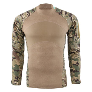 Male Military Tactical T-shirt Long Sleeve