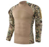 Male Military Tactical T-shirt Long Sleeve